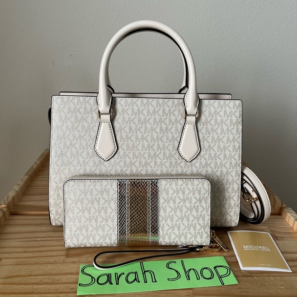 🌼Michael Kors Sheila Medium Corner Zip Satchel Set - Picture 3 of 16